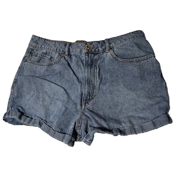 Forever 21 Jean Shorts Womens Size 30 High Waist Medium Wash Denim Casual - Picture 1 of 4